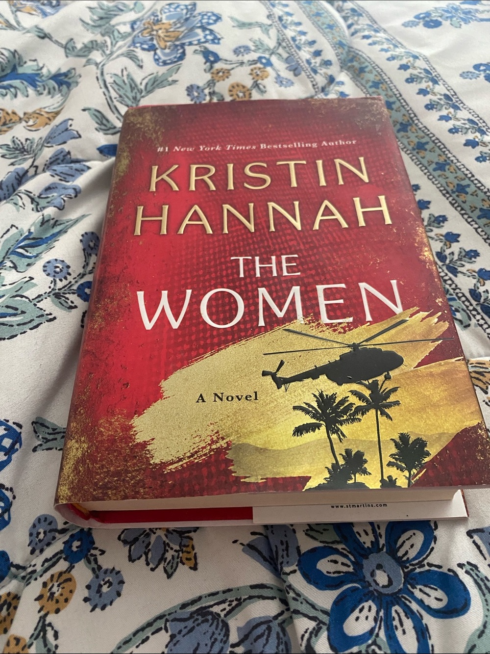 Kristin Hannah "The Women" Hardcover Novel - Red & Gold